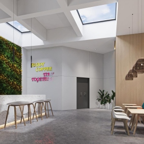 现代奶茶咖啡店3D模型下载